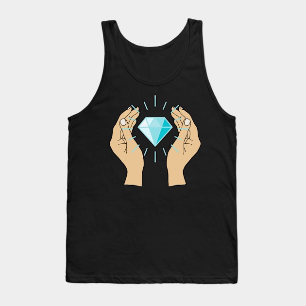 Diamond Hands HODL Tank Top by Kraken Jack